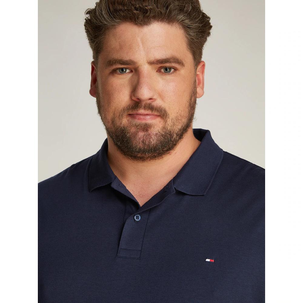 Tommy Hilfiger Big & Tall Poloshirt »BT-LIQUID COTTON ESSENTIAL POL-B« In Großen Größen Logostickerei ▷ Kaufen