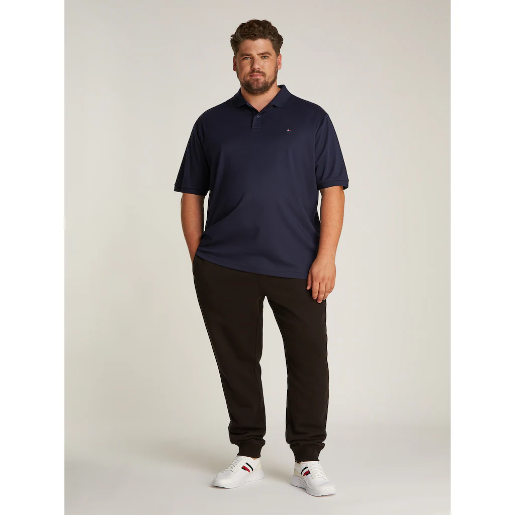 Tommy Hilfiger Big & Tall Poloshirt »BT-LIQUID COTTON ESSENTIAL POL-B« In Großen Größen Logostickerei ▷ Kaufen