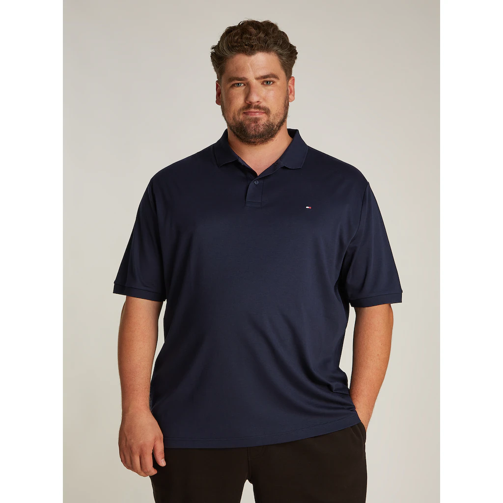 Tommy Hilfiger Big & Tall Poloshirt »BT-LIQUID COTTON ESSENTIAL POL-B« in Großen Größen Logostickerei ▷ kaufen