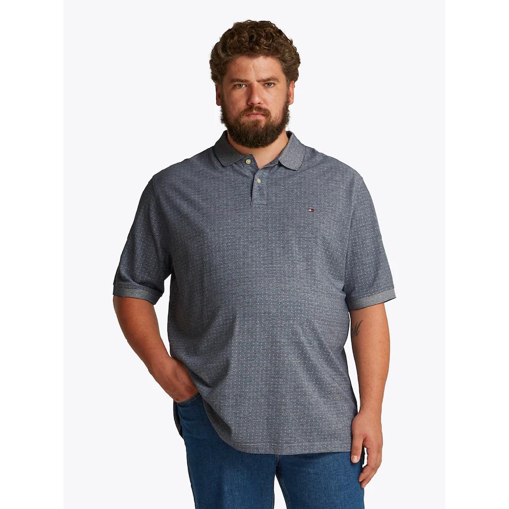 Tommy Hilfiger Big & Tall Poloshirt »BT-PIQUE MICROPRINT REG POLO-B« in Großen Größen Logostickerei ▷ bestellen