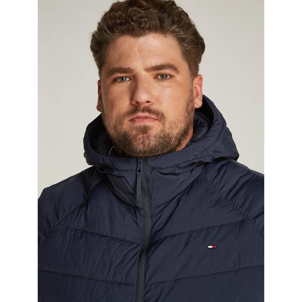 Tommy Hilfiger Big & Tall Steppjacke »BT-MIX QUILT HOODED JACKET-B« Mit Kapuze In Großen Größen Logostickerei ▷ Kaufen