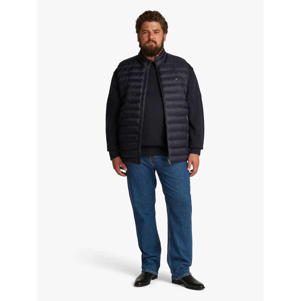 Tommy Hilfiger Big & Tall Steppweste »BT-PACKABLE RECYCLED VEST-B« In Großen Größen Logostickerei ▷ Bestellen