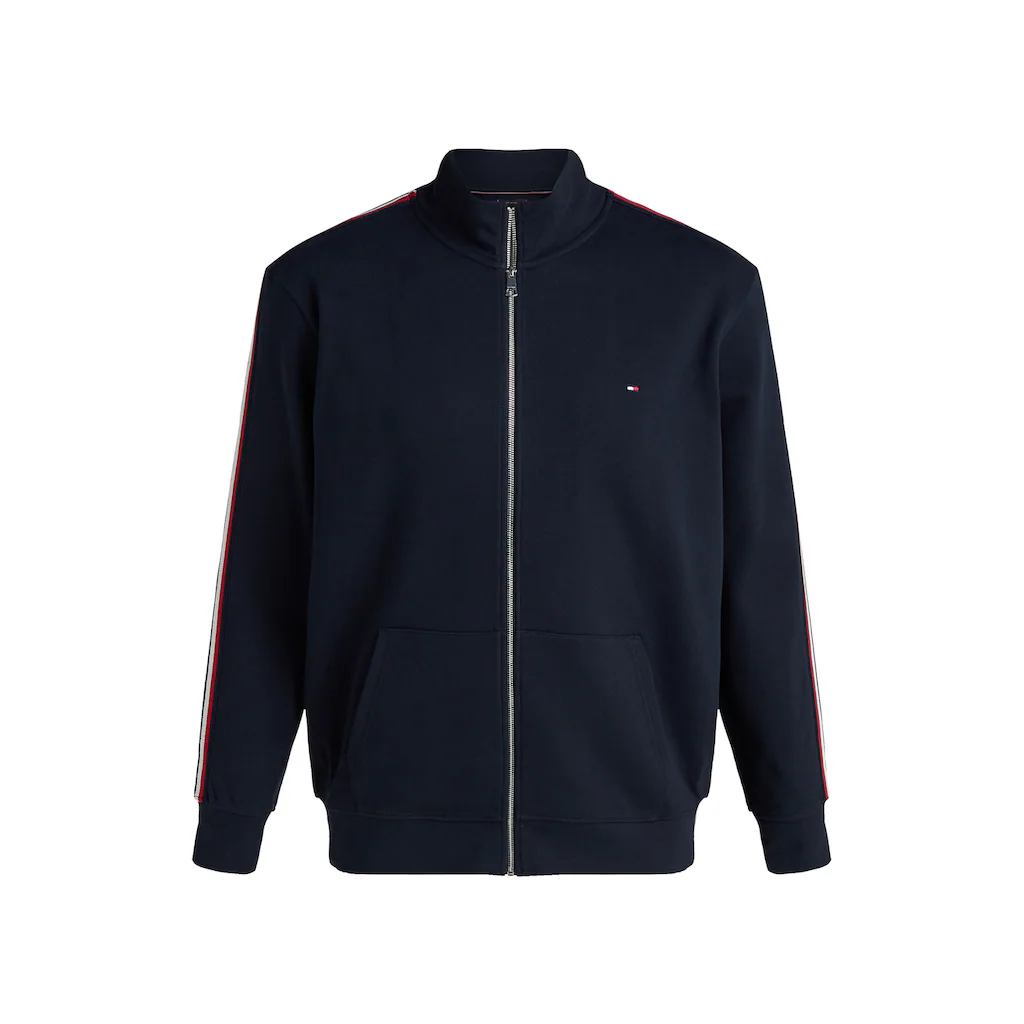 Tommy Hilfiger Big & Tall Sweatjacke »BT-GLOBAL STRIPE STAND COLLAR-B« Große Größen