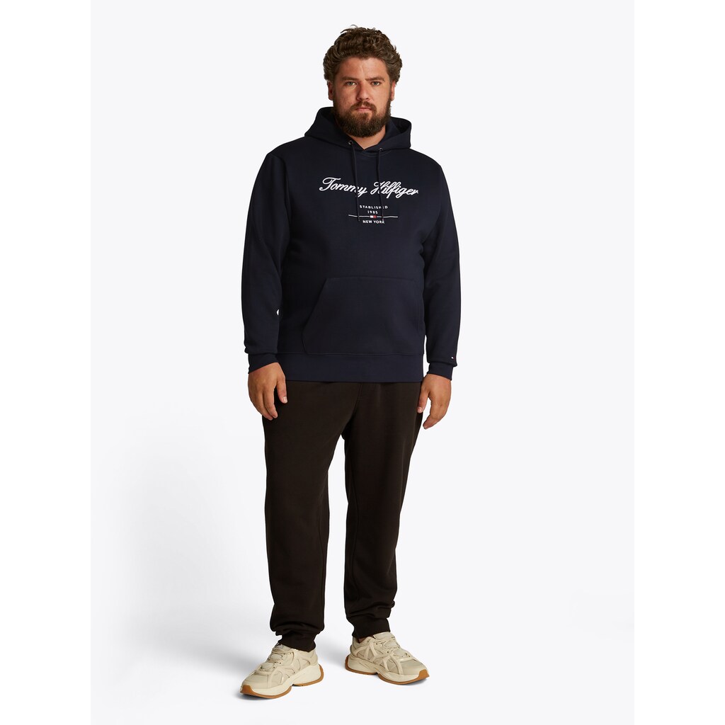 Tommy Hilfiger Big & Tall Sweatshirt »BT-SCRIPT LOGO HOODY-B« In Großen Größen Logostickerei ▷ Bestellen