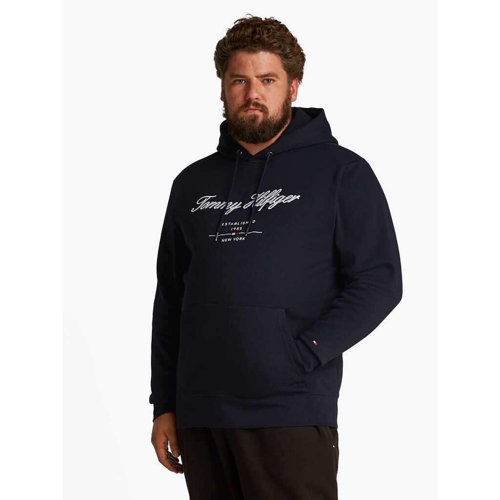 Tommy Hilfiger Big & Tall Sweatshirt »BT-SCRIPT LOGO HOODY-B« in Großen Größen Logostickerei ▷ bestellen