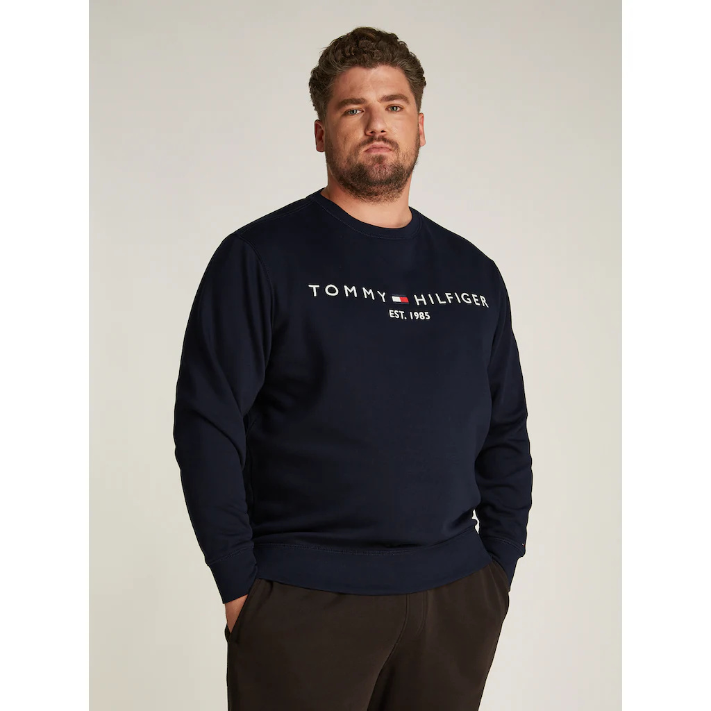 Tommy Hilfiger Big & Tall Sweatshirt »BT-TOMMY LOGO SWEATSHIRT-B« in Großen Größen mit Logodruck ▷ bestellen