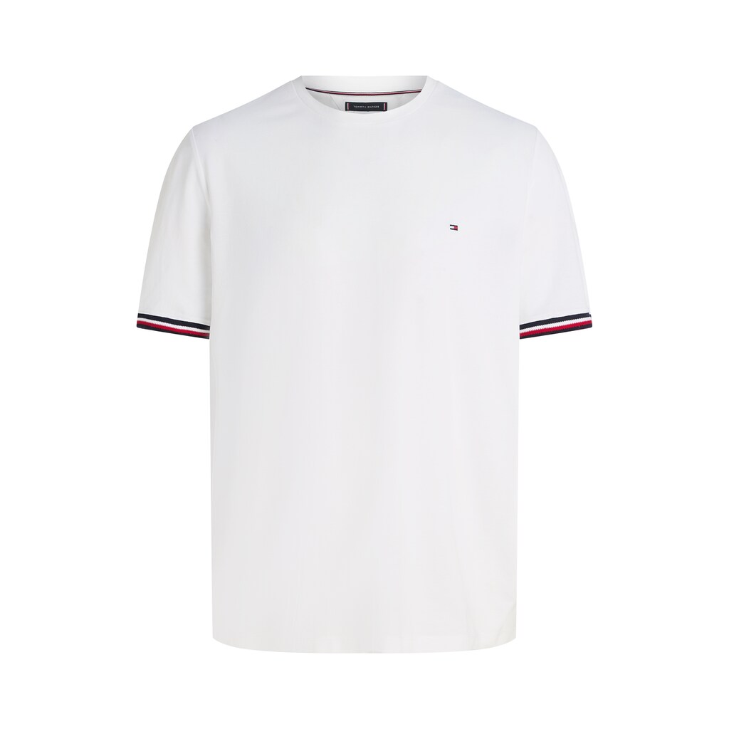 Tommy Hilfiger Big & Tall T-Shirt »BT-GLOBAL STRIPE CUFF TEE-B« Große Größen