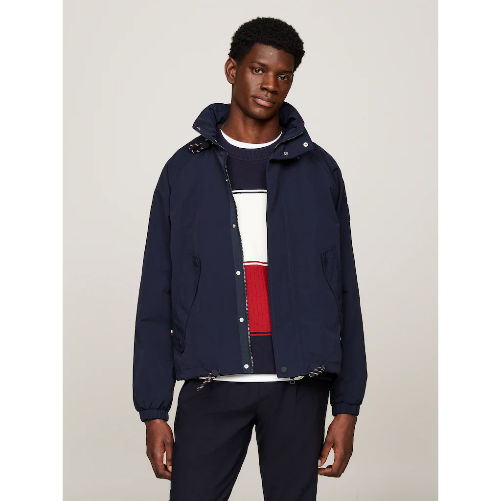 Tommy Hilfiger Blouson »REGATTA JACKET« mit Kapuze wasserabweisend hochgeschlossen mit verstaubarer Kapuze ▷ für