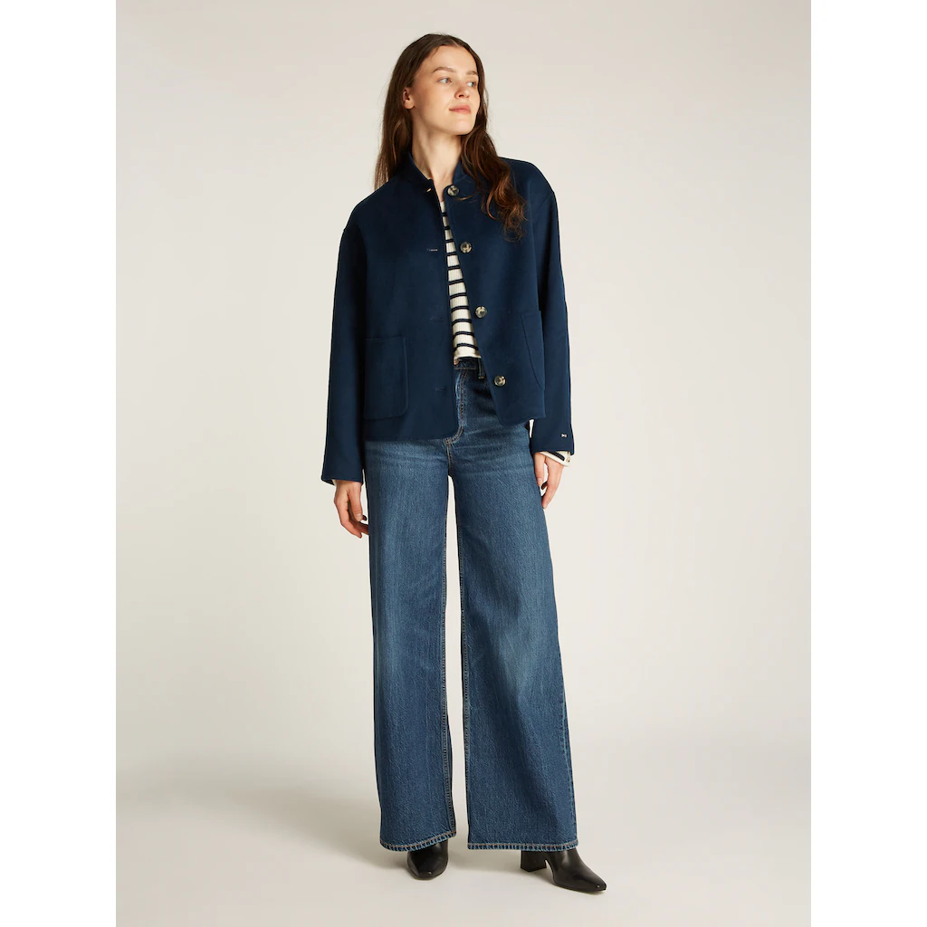 Tommy Hilfiger Bomberjacke »DF WOOL BOMBER JACKET« Mit Wollanteil