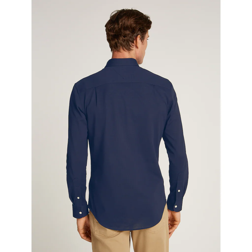 Tommy Hilfiger Businesshemd »FLEX DOBBY SF SHIRT« Mit Logostickerei ▷ Für