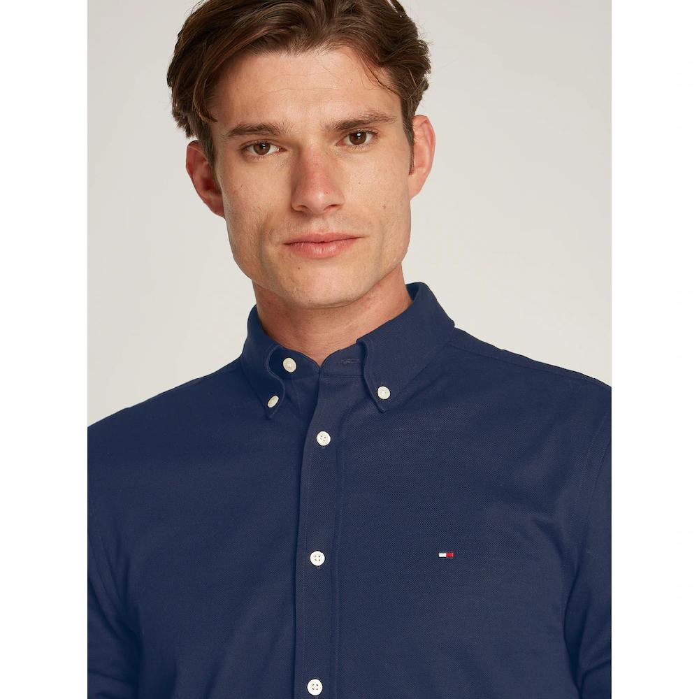Tommy Hilfiger Businesshemd »FLEX DOBBY SF SHIRT« Mit Logostickerei ▷ Für
