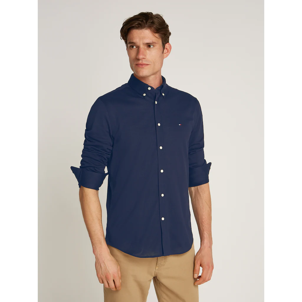 Tommy Hilfiger Businesshemd »FLEX DOBBY SF SHIRT« mit Logostickerei ▷ für