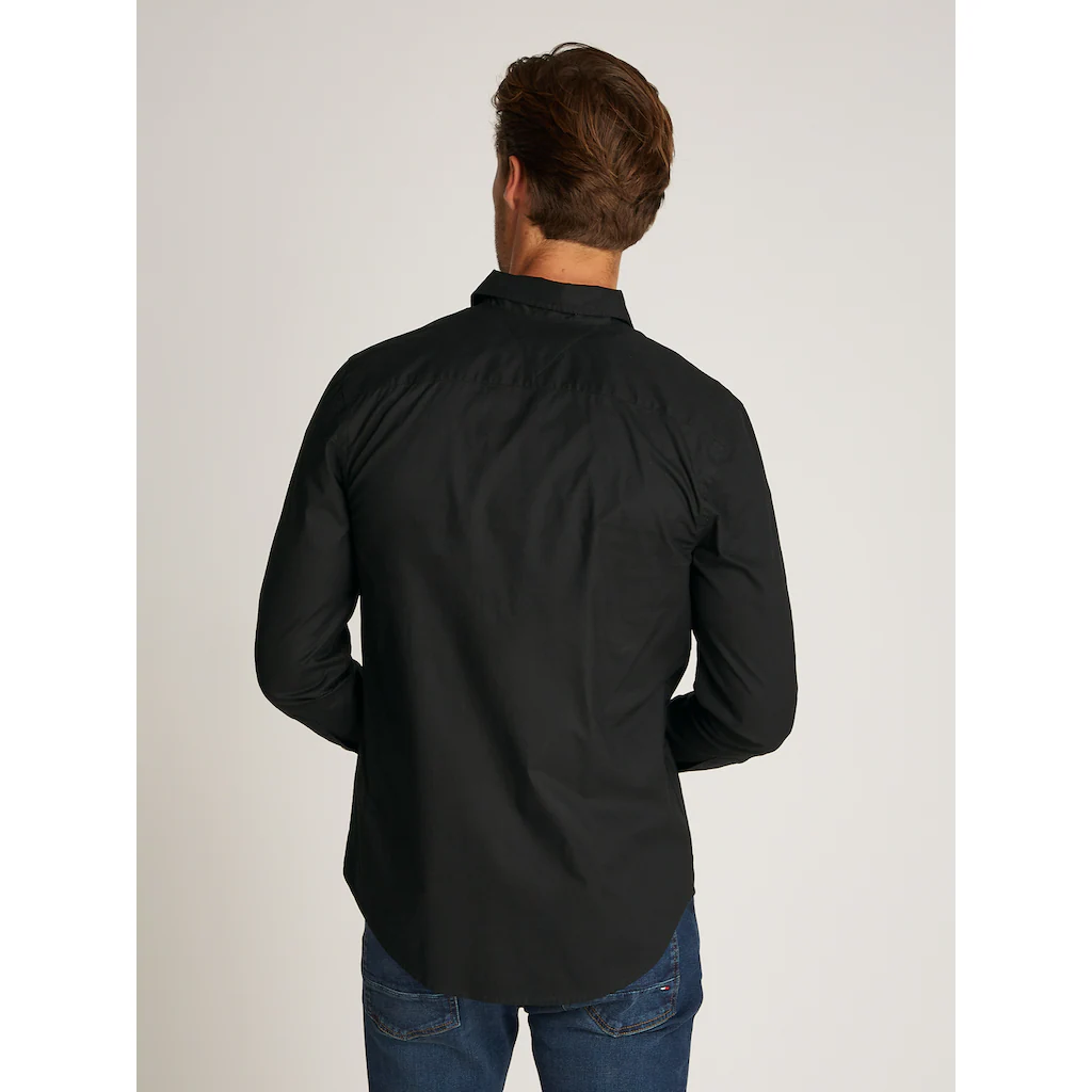 Tommy Hilfiger Businesshemd »FLEX POPLIN KENT COLLAR SF SHIRT« Mit Logostickerei ▷ Bestellen