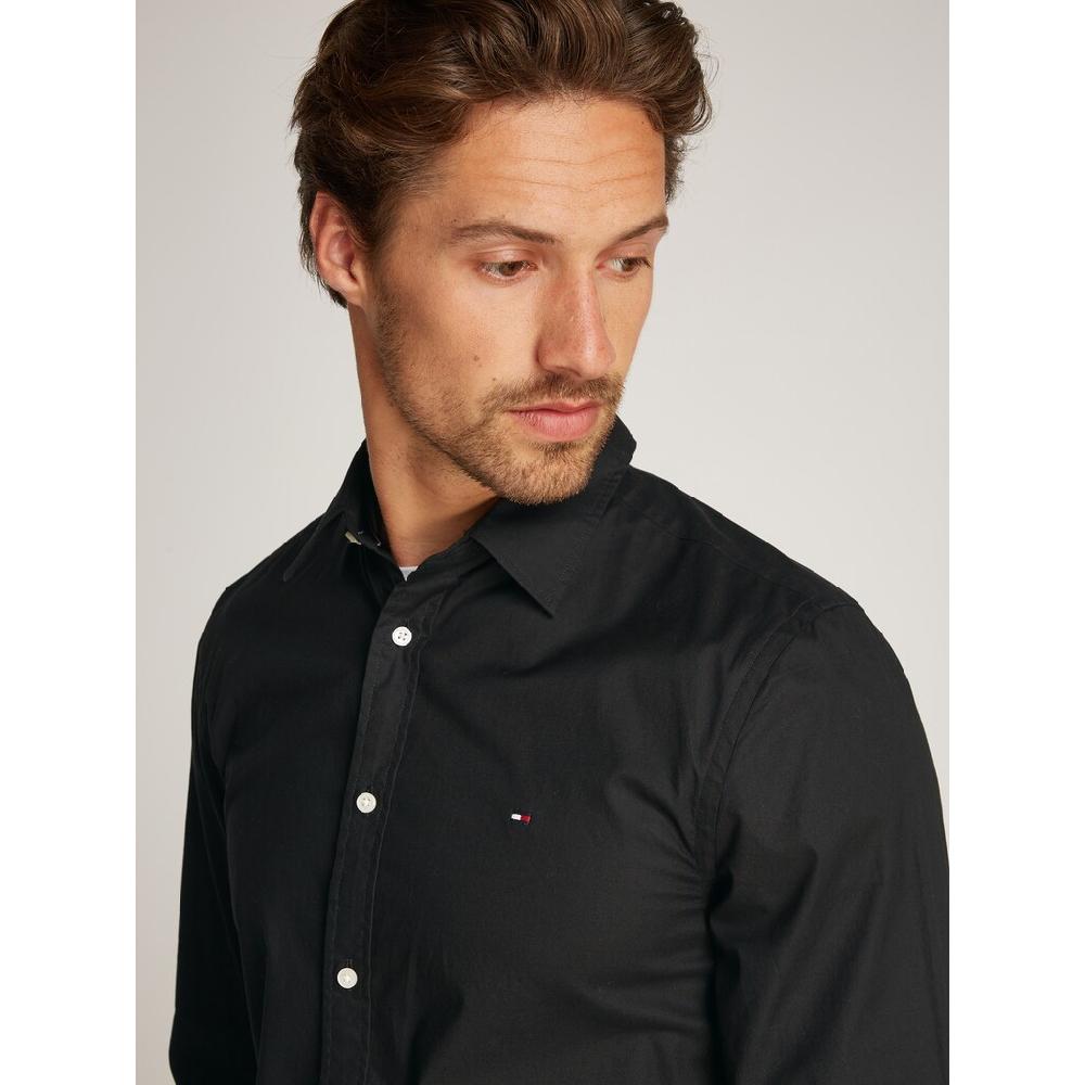 Tommy Hilfiger Businesshemd »FLEX POPLIN KENT COLLAR SF SHIRT« Mit Logostickerei ▷ Bestellen