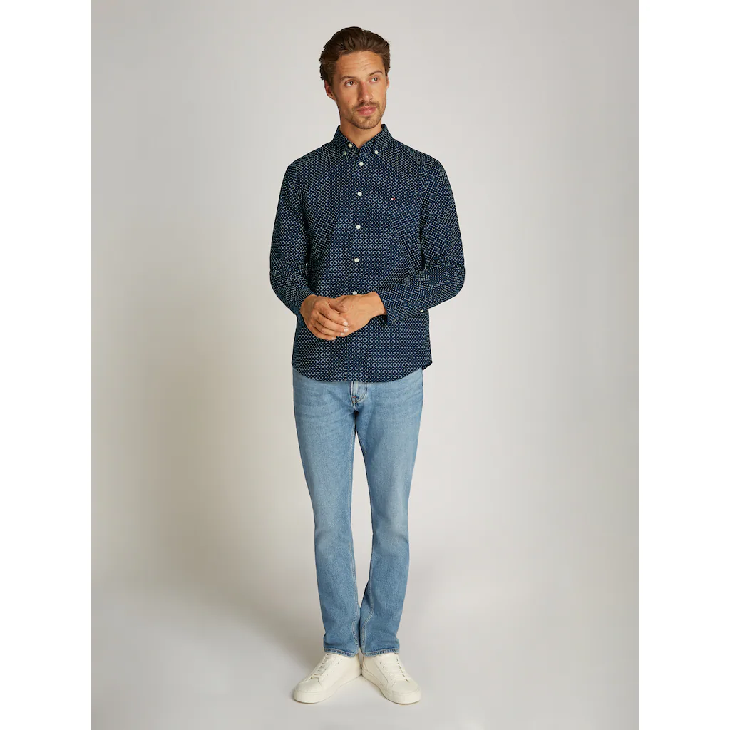 Tommy Hilfiger Businesshemd »FLEX POPLIN POLKA DOT RF SHIRT« Mit Punktprint ▷ Bestellen