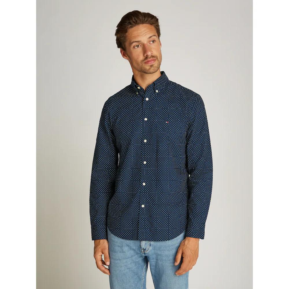 Tommy Hilfiger Businesshemd »FLEX POPLIN POLKA DOT RF SHIRT« mit Punktprint ▷ bestellen