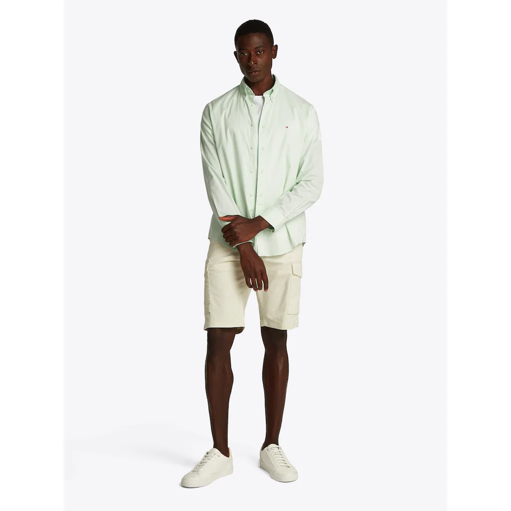 Tommy Hilfiger Businesshemd »FLEX POPLIN SOLID RF SHIRT 1« Mit Logostickerei ▷ Für