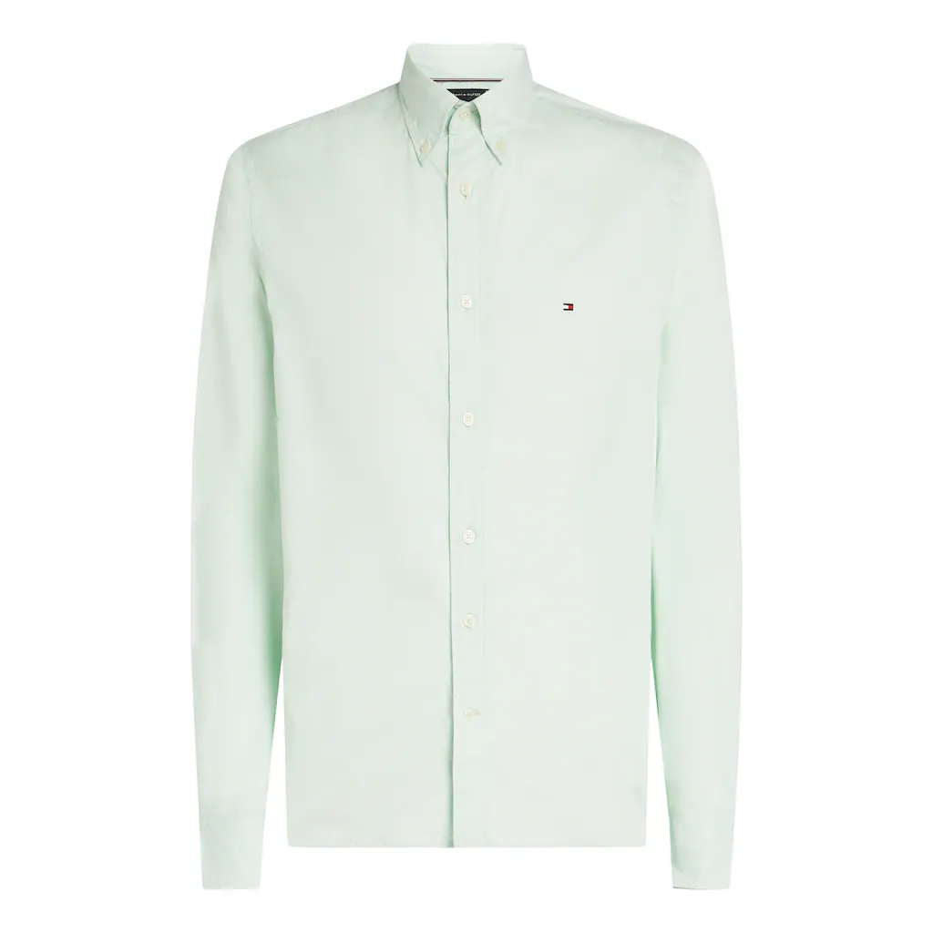 Tommy Hilfiger Businesshemd »FLEX POPLIN SOLID RF SHIRT 1« Mit Logostickerei ▷ Für