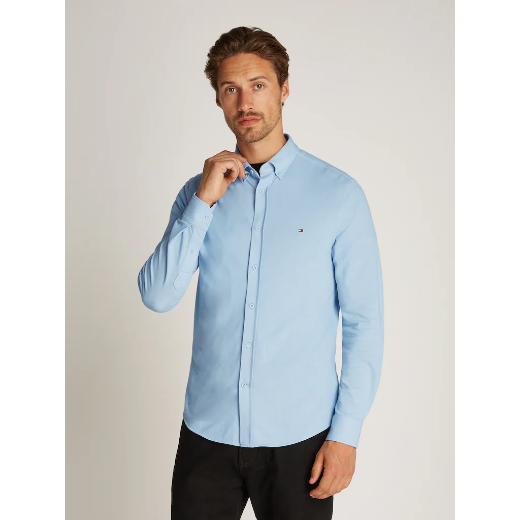 Tommy Hilfiger Businesshemd »PERFORMANCE OXF PIQUE SF SHIRT« mit Logostickerei ▷ bestellen