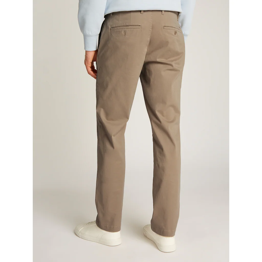 Tommy Hilfiger Chinohose »DENTON CHINO SATIN« Mit Gesäßtaschen Mit Knopf Logostickerei ▷ Bestellen