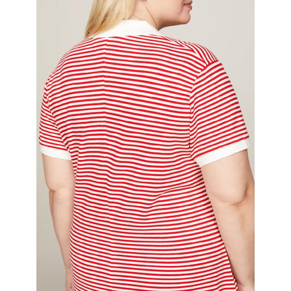 Tommy Hilfiger Curve Polokleid »CRV OPEN PLACKET F&F LY POLO DRS« Große Größen