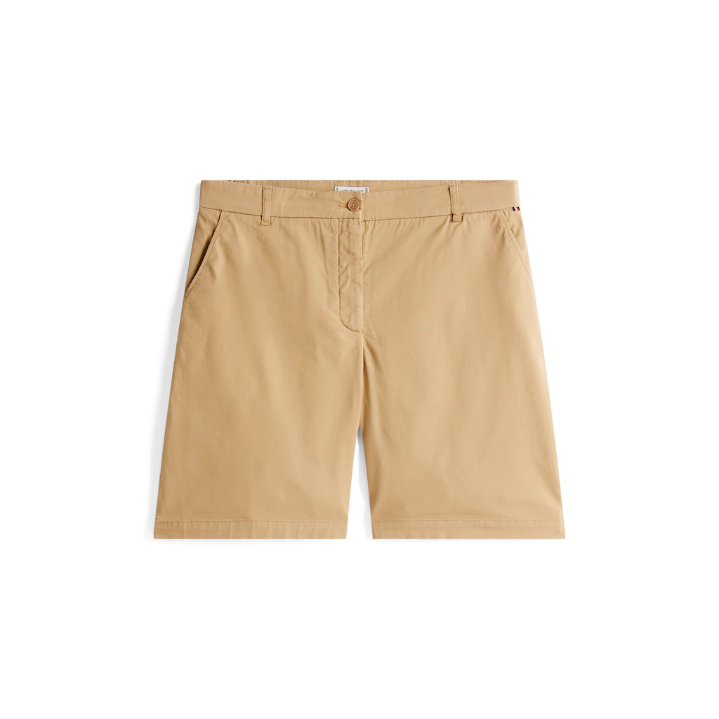 Tommy Hilfiger Curve Shorts »CRV CO BLEND GMD CHINO SHORT« In Großen Größen Chino Qualität Logostickerei