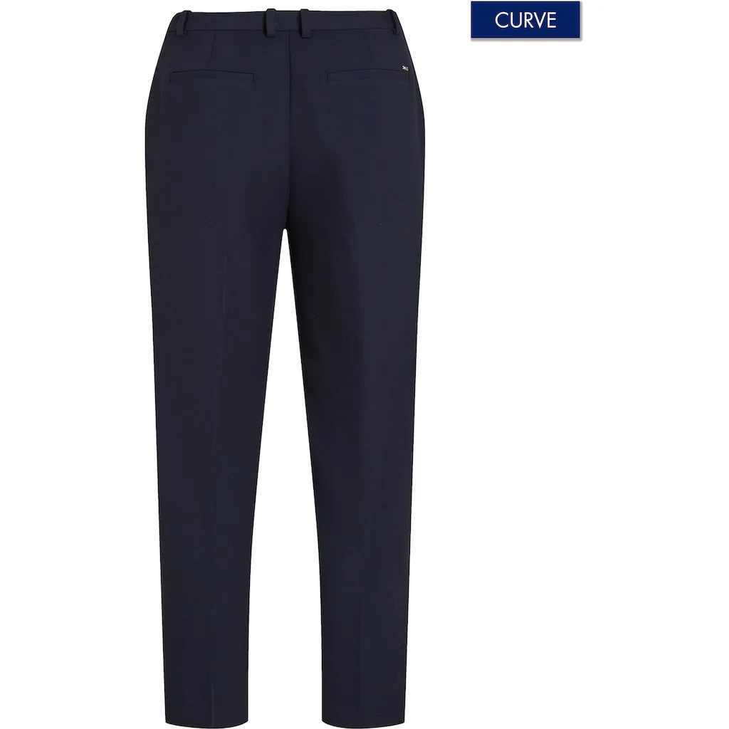 Tommy Hilfiger Curve Webhose »CRV PUNTO SLIM STRAIGHT PANT« In Großen Größen Mit Logostickerei