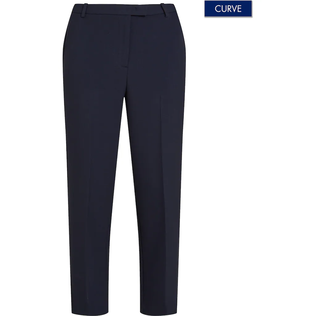 Tommy Hilfiger Curve Webhose »CRV PUNTO SLIM STRAIGHT PANT« in Großen Größen mit Logostickerei