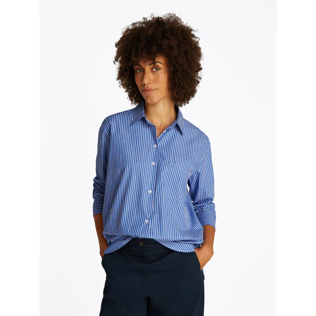 Tommy Hilfiger Hemdbluse »ESS POPLIN EASY FIT SHIRT«