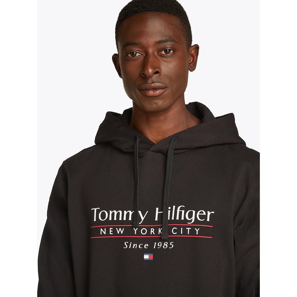 Tommy Hilfiger Hoodie »HILFIGER CENTER STACK HOODY« Mit Großem Mehrfarbigen Print ▷ Für