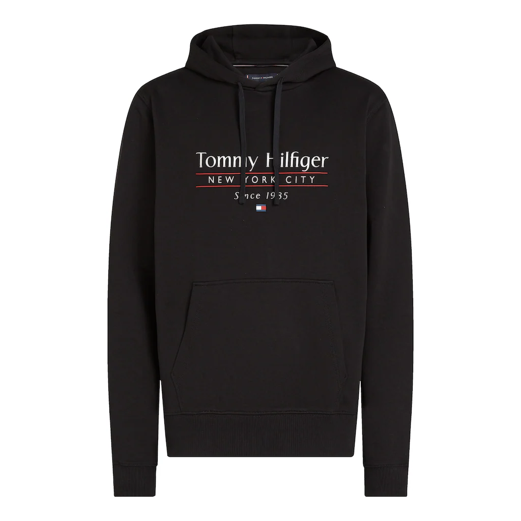 Tommy Hilfiger Hoodie »HILFIGER CENTER STACK HOODY« Mit Großem Mehrfarbigen Print ▷ Für