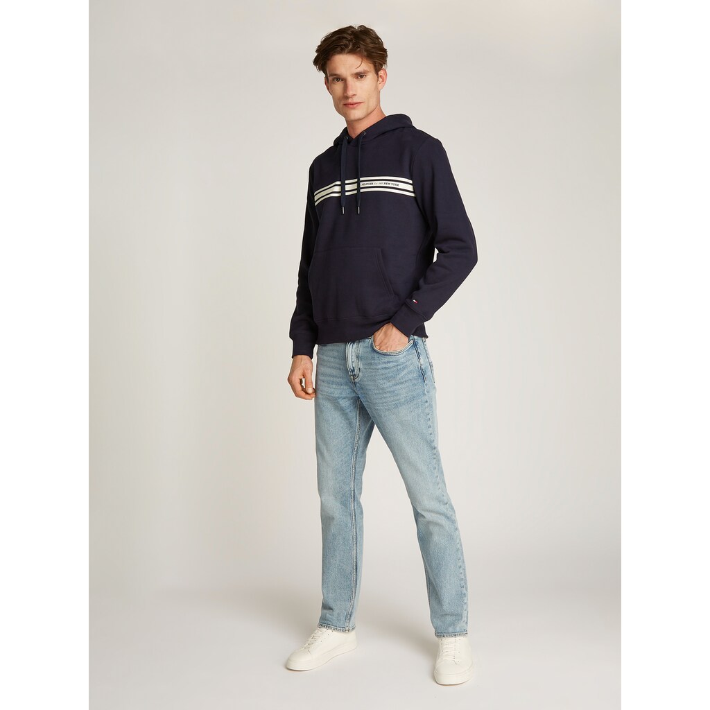 Tommy Hilfiger Kapuzensweatshirt »CENTRAL CHEST STRIPE HOODY« Mit Kontrastfarbenen Print ▷ Für