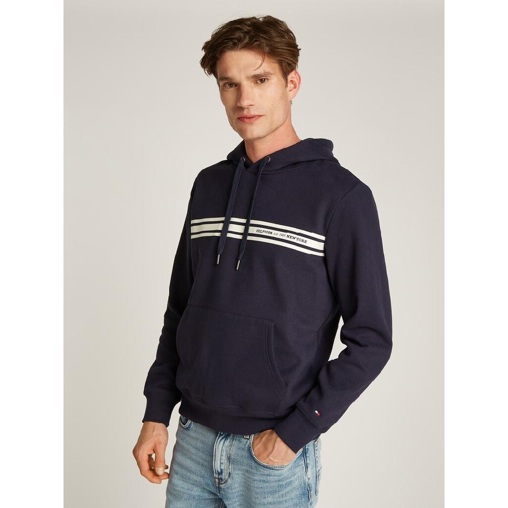 Tommy Hilfiger Kapuzensweatshirt »CENTRAL CHEST STRIPE HOODY« mit kontrastfarbenen Print ▷ für