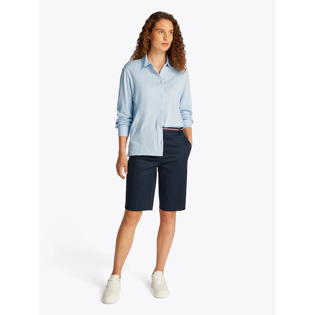 Tommy Hilfiger Klassische Bluse »CASUAL BTN DOWN SHIRT LS« Mit Metalllabel