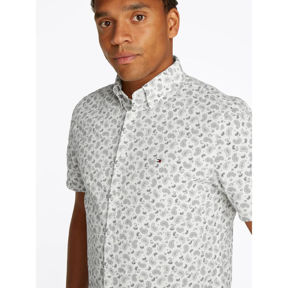 Tommy Hilfiger Kurzarmhemd »COTTON LINEN PAISLEY RF SS SHIRT« ▷ Für