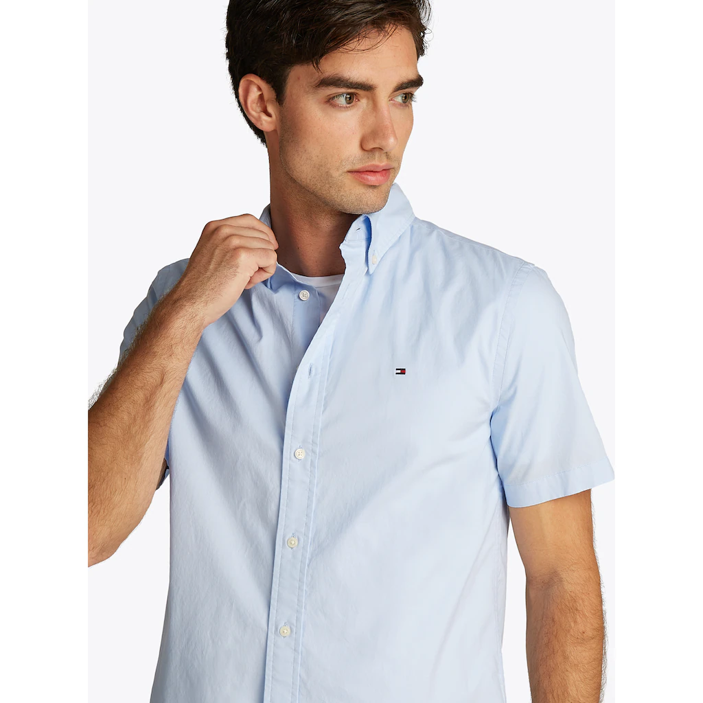 Tommy Hilfiger Kurzarmhemd »FLEX POPLIN SOLID S/S SHIRT« ▷ Kaufen