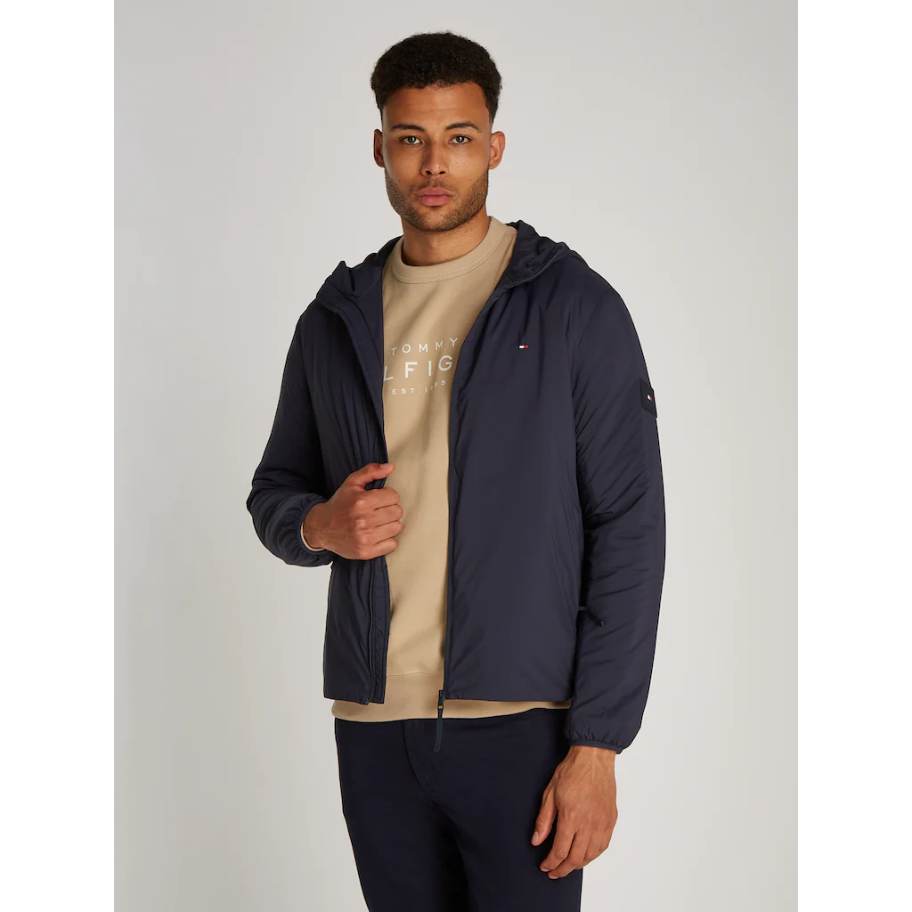 Tommy Hilfiger Kurzjacke »TECH PACKABLE HOODED JACKET« mit Kapuze mit Logostickerei ▷ bestellen