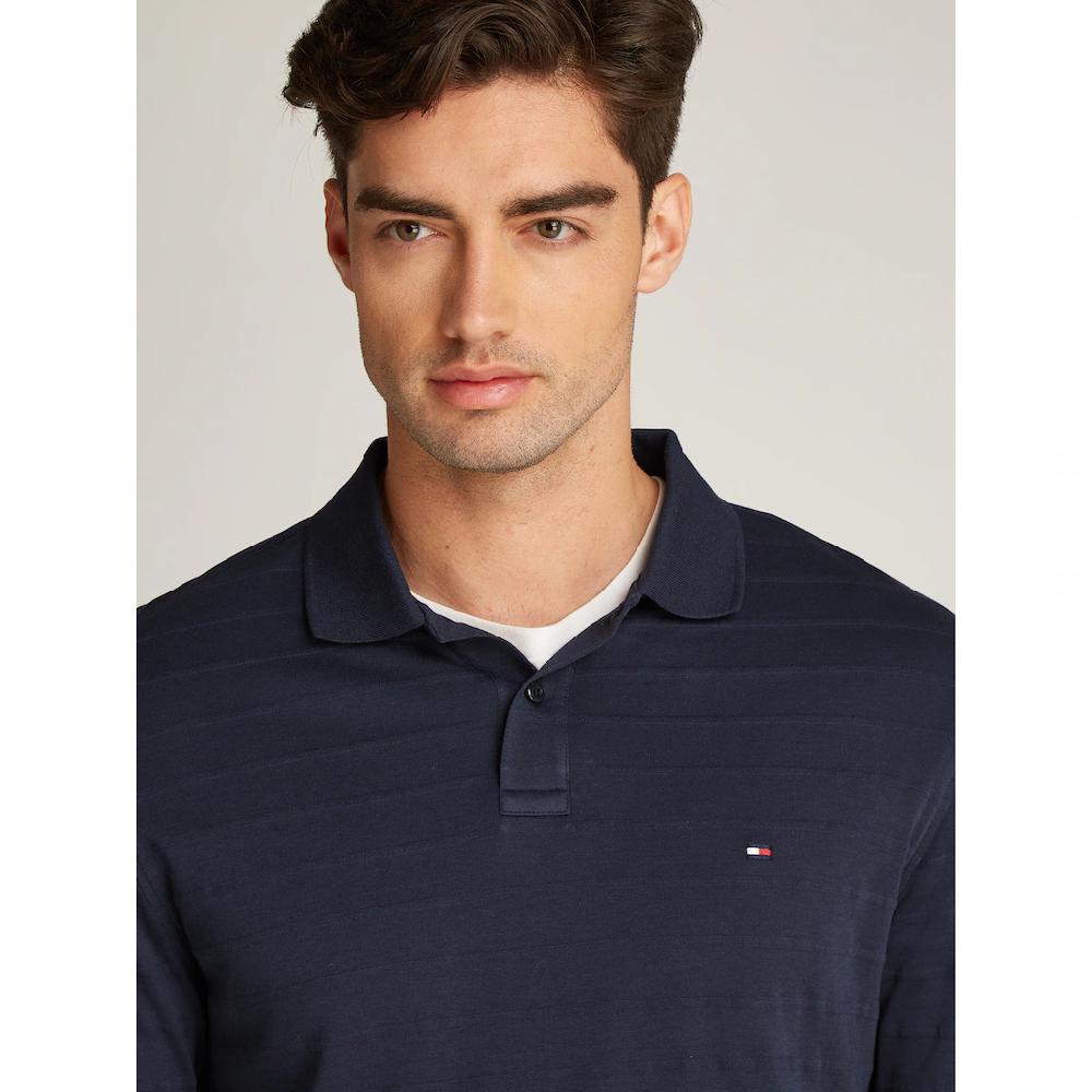 Tommy Hilfiger Langarm-Poloshirt »MERC JACQUARD STRIPE LS REG POLO« ▷ Bestellen