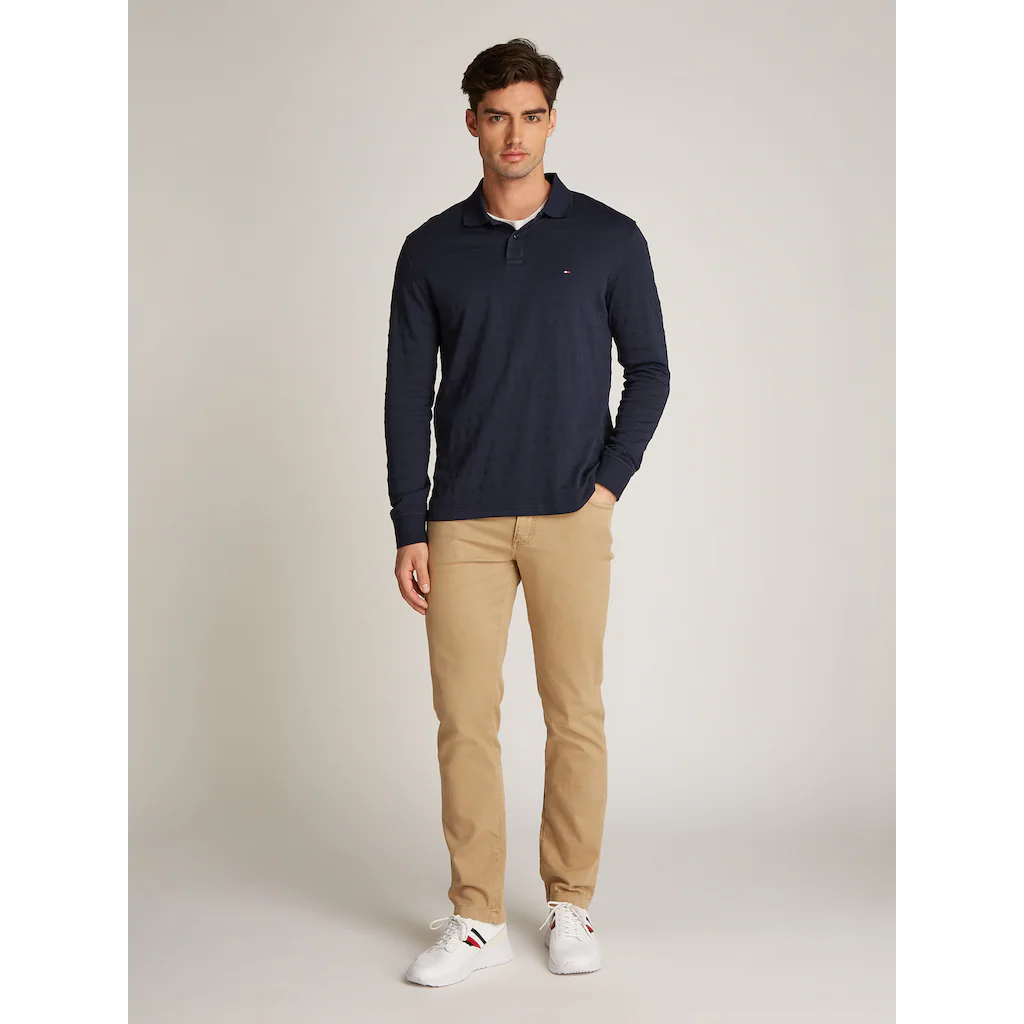 Tommy Hilfiger Langarm-Poloshirt »MERC JACQUARD STRIPE LS REG POLO« ▷ Bestellen