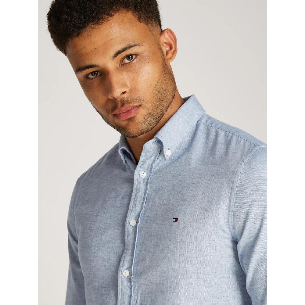 Tommy Hilfiger Langarmhemd »BRUSHED LINEN SOLID SF SHIRT« ▷ Kaufen
