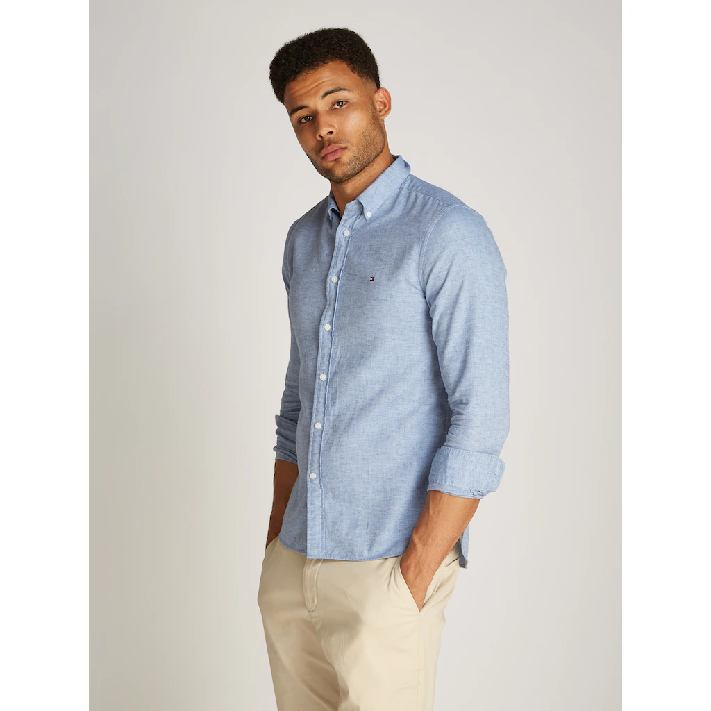 Tommy Hilfiger Langarmhemd »BRUSHED LINEN SOLID SF SHIRT« ▷ kaufen