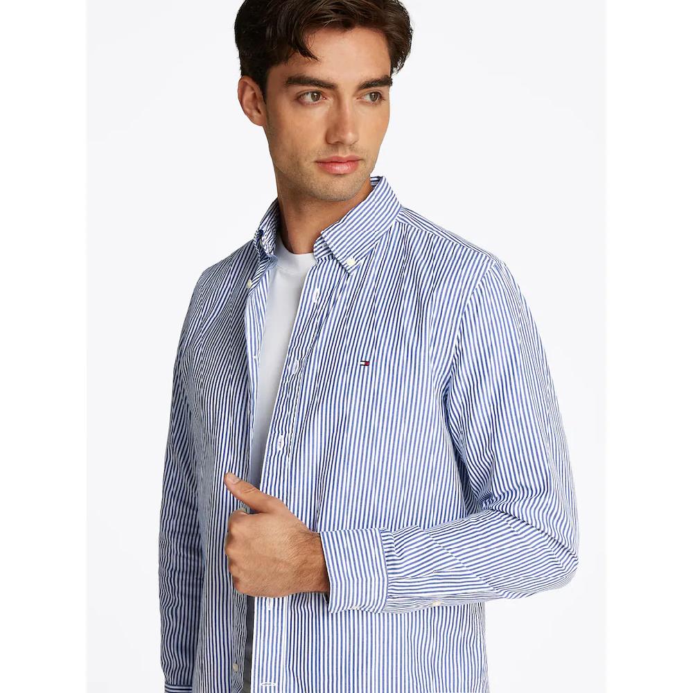 Tommy Hilfiger Langarmhemd »FLEX POPLIN CLASSIC STP RF SHIRT« Mit Sreifenmuster ▷ Bestellen