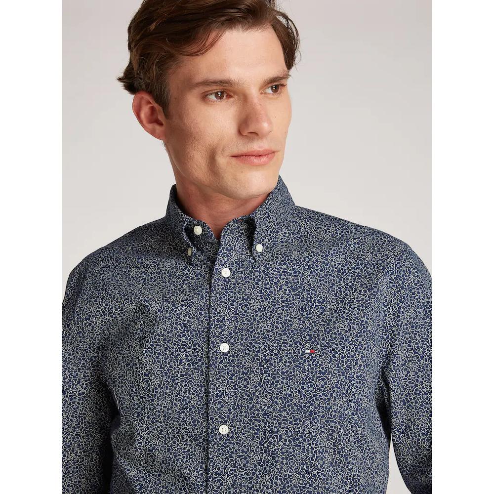 Tommy Hilfiger Langarmhemd »FLEX POPLIN LINR FLORAL RF SHIRT« Mit Floralem Miniprint ▷ Kaufen