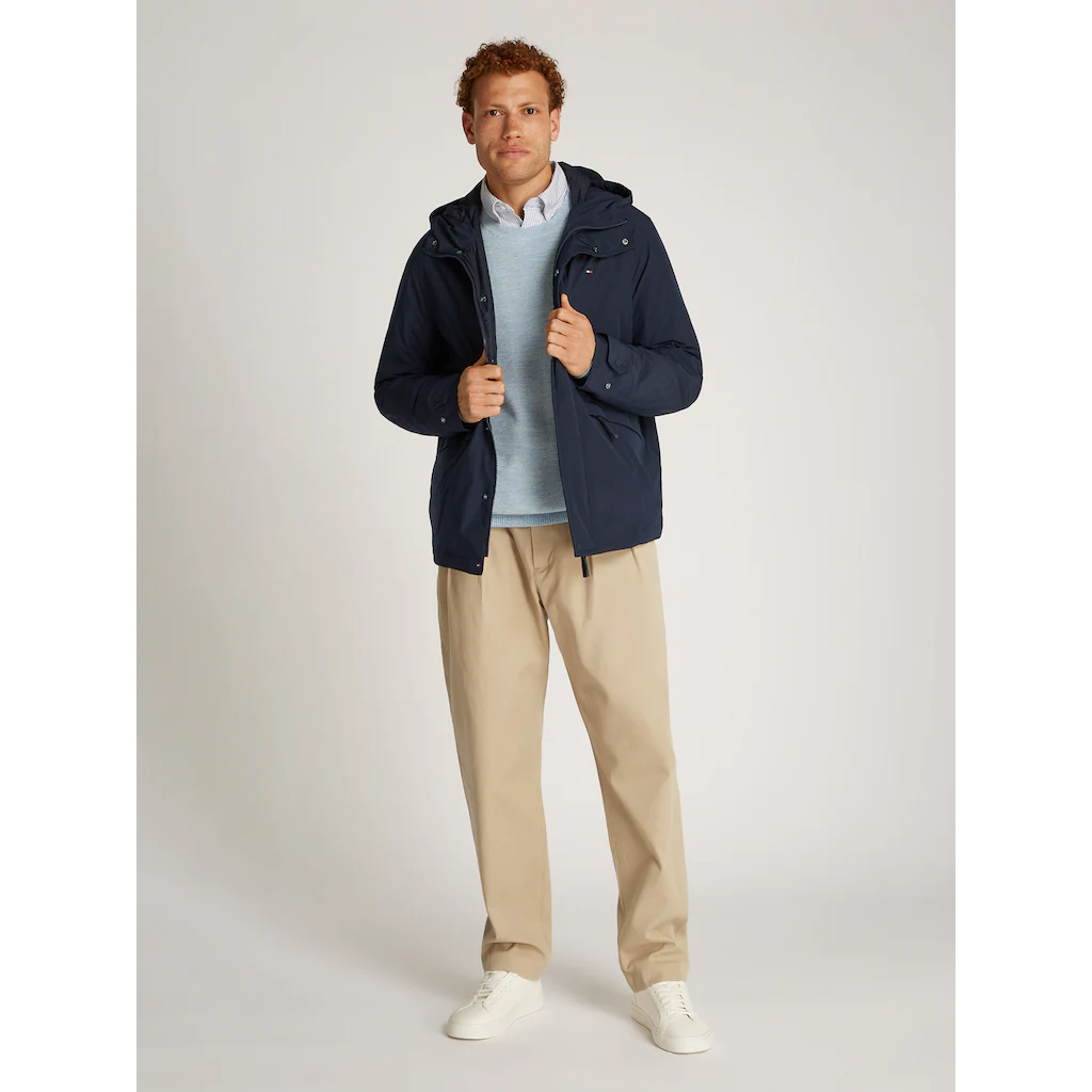 Tommy Hilfiger Outdoorjacke »LW PACKABLE HOODED JKT« Mit Kapuze Mit Logostickerei ▷ Bestellen