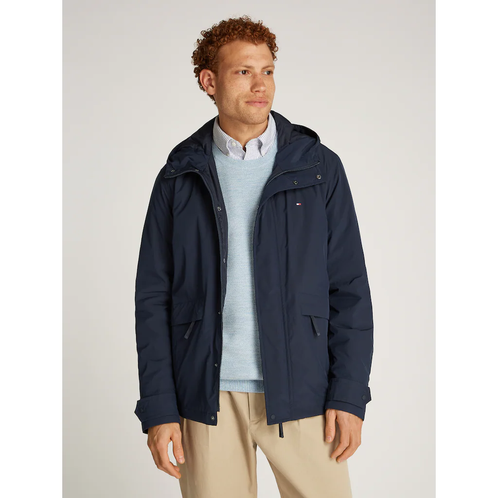 Tommy Hilfiger Outdoorjacke »LW PACKABLE HOODED JKT« mit Kapuze mit Logostickerei ▷ bestellen