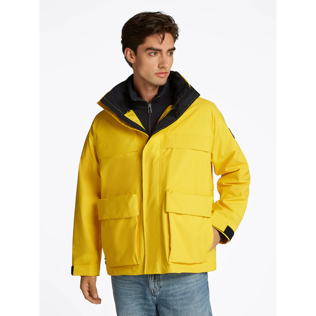 Tommy Hilfiger Outdoorjacke »REGATTA MID LENGTH JACKET« mit Kapuze verstaubare Kapuze mit Reißverschlussfach auf Rechnung online bestellen