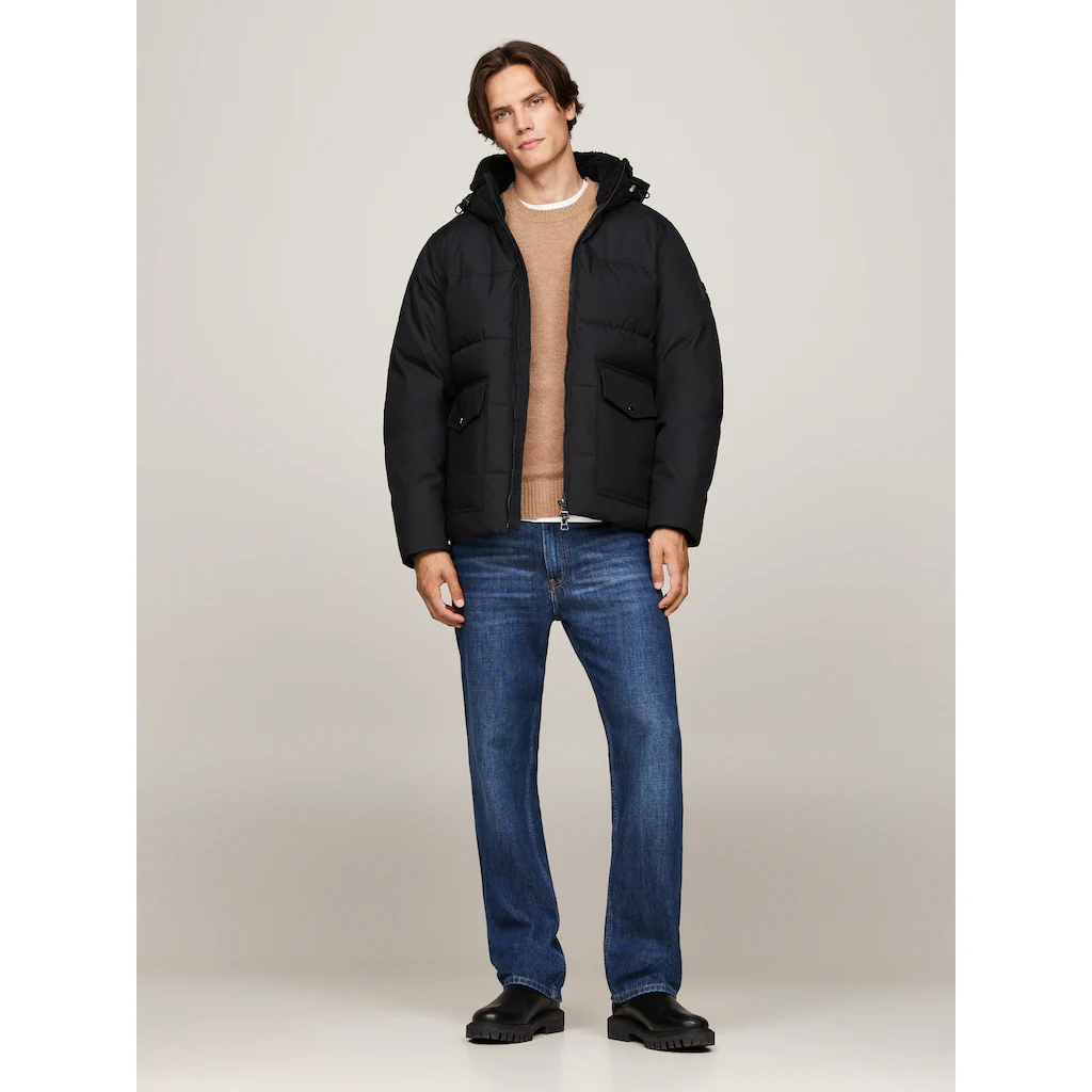 Tommy Hilfiger Parka »ROCKIE UTILITY HOODED JACKET« Mit Kapuze Abnehmbare Kapuze Mit Kordelzug 2-Wege-Reißverschluss ▷ Bestellen