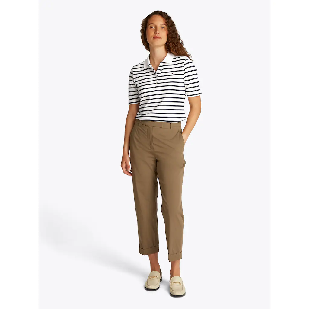 Tommy Hilfiger Poloshirt »1985 Regular Fit Pique Premium Polo« Mit Logo-Stickerei Mit Seitenschlitzen