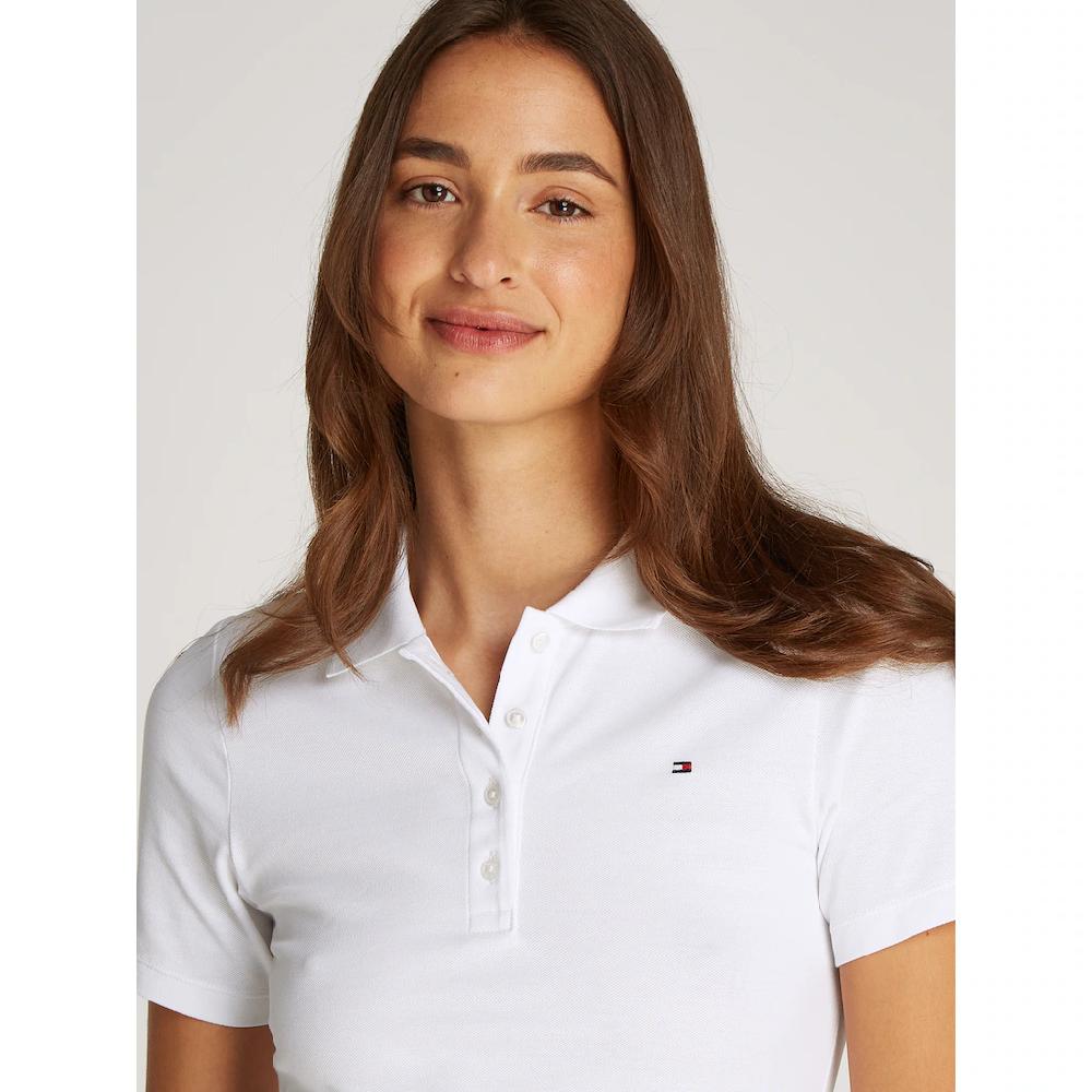 Tommy Hilfiger Poloshirt »1985 Slim Fit Pique Premium« Mit Logostickerei Mit Seitenschlitzen