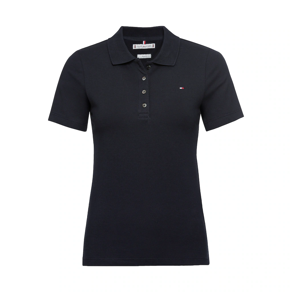 Tommy Hilfiger Poloshirt »1985 SLIM PIQUE POLO SS« Mit Tommy Hilfiger Logo-Flag